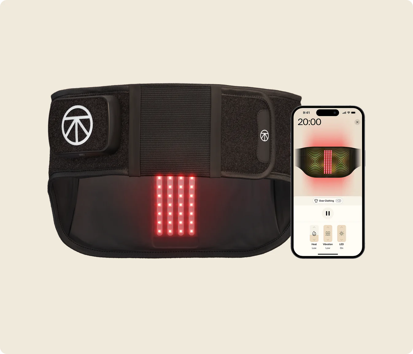 THERMBACK LED™ – TERAPIA LUMÍNICA Y CALOR INTELIGENTE PARA ESPALDA ALTO RENDIMIENTO
