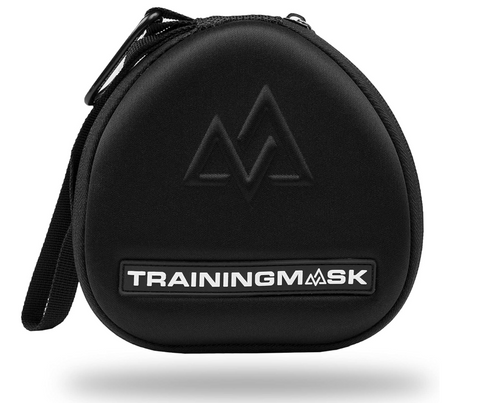 Máscara de entrenamiento Estuche duro con bolsa de cierre rápida, correas internas suaves para cualquier entrenamiento, cardiovascular y resistencia, fitness, resistencia a la respiración, correr